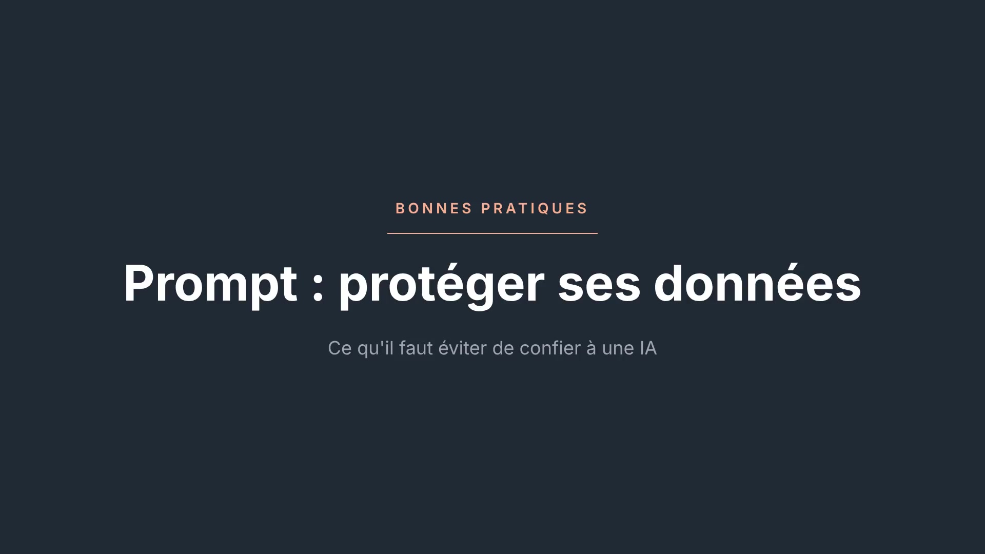 Prompt : <br>protéger ses données